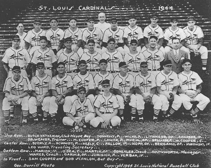 www.bagssaleusa.com :: 1944 St. LOUIS CARDINALS TEAM PHOTO