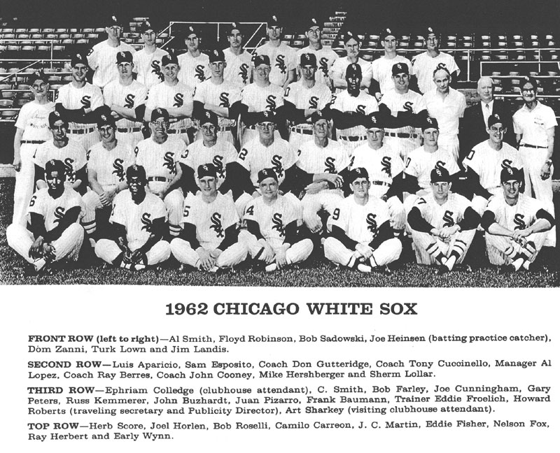 1962 CHICAGO WHITE SOX TEAM PHOTO