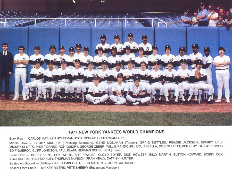  1977 YANKEES TEAM PHOTO