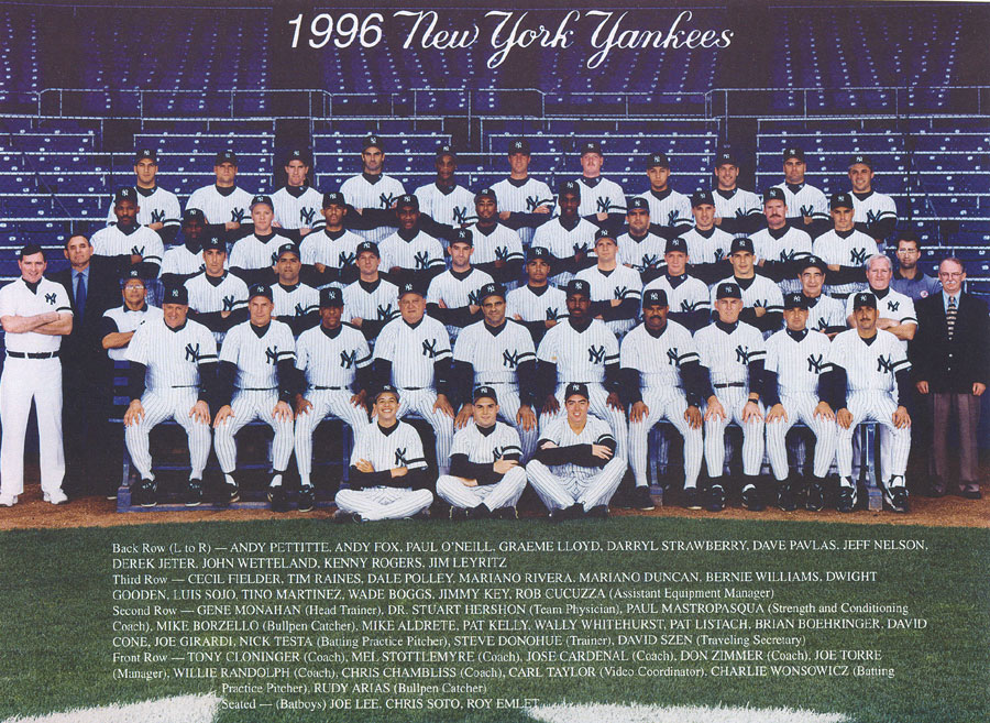  1996 YANKEES TEAM PHOTO