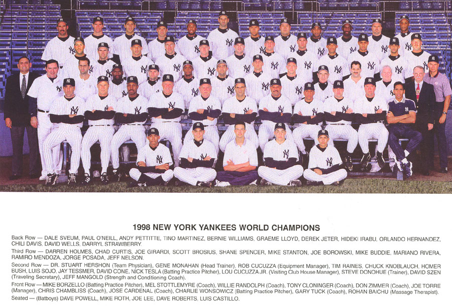  1998 YANKEES TEAM PHOTO